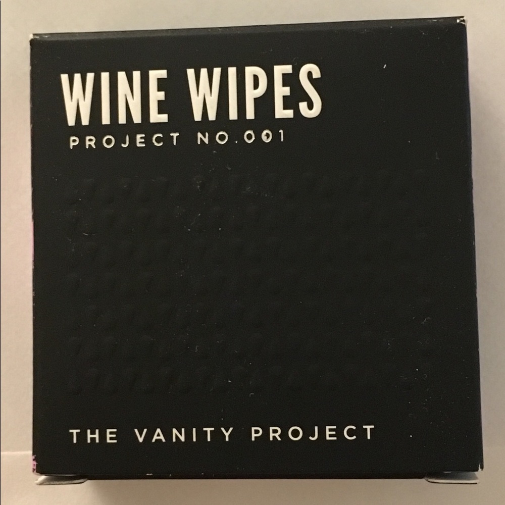 NWOT The Vanity Project Wine Wipes — 15 Count
